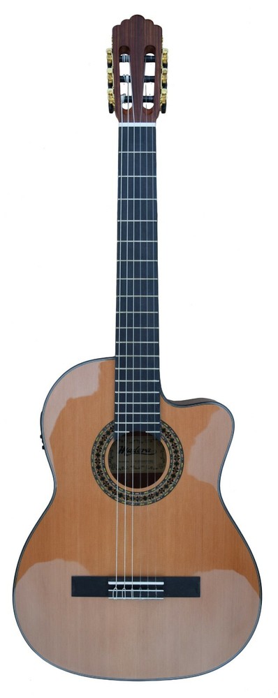 Madera TM Electro-Classical Solid Cedar/ Fishman 9v EQ ( Free Shipped USA )