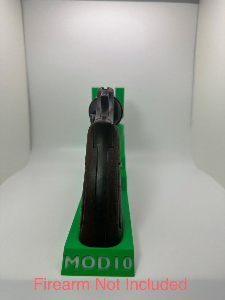 Custom Pistol Stand designed for Smith Wesson Model 10 3d printed safe storage