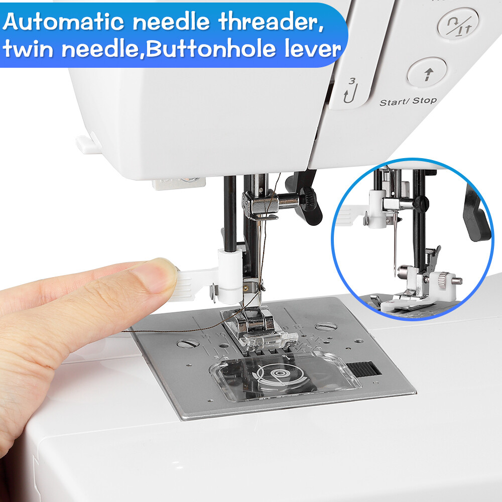 Electronic Sewing Machine Computerized Embroidery Sewing Machine White