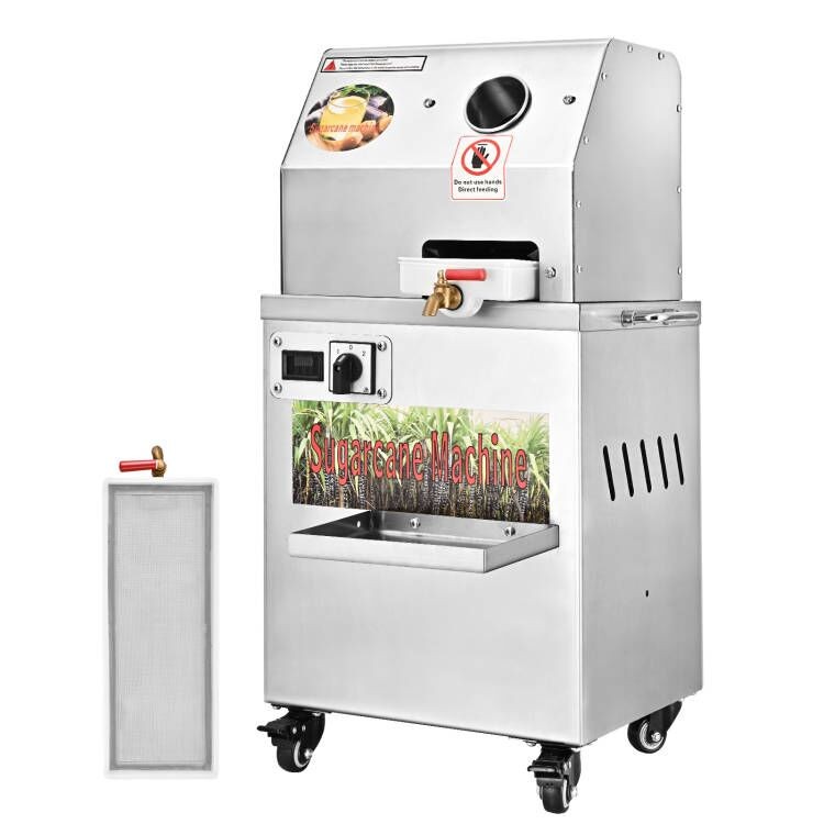 Electric Sugarcane Juicer Machine Stainless Steel Extractor Squeezer Automatic