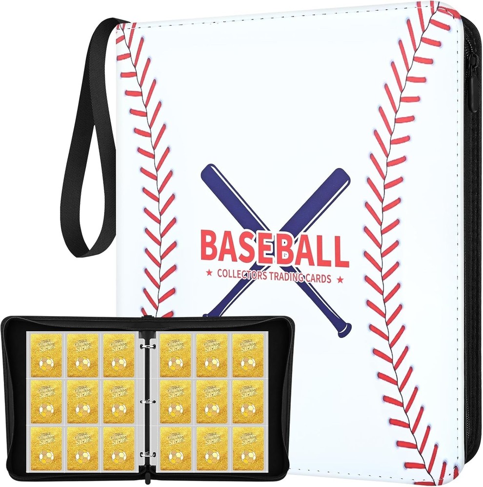 Premium Ringless Trading Card Binder - 900+ Capacity, 9 Side-Loading Pockets.