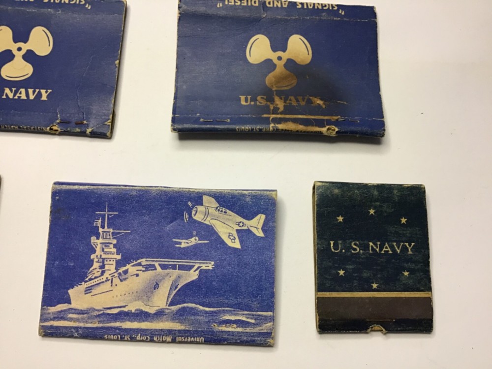 WW2 US Naval Matchbook Covers