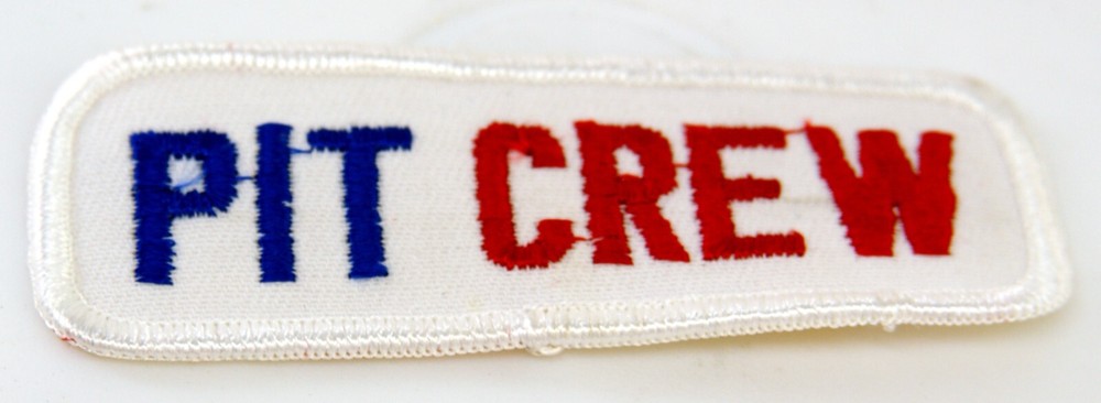 Vintage Pit Crew Embroidered Patch 6433