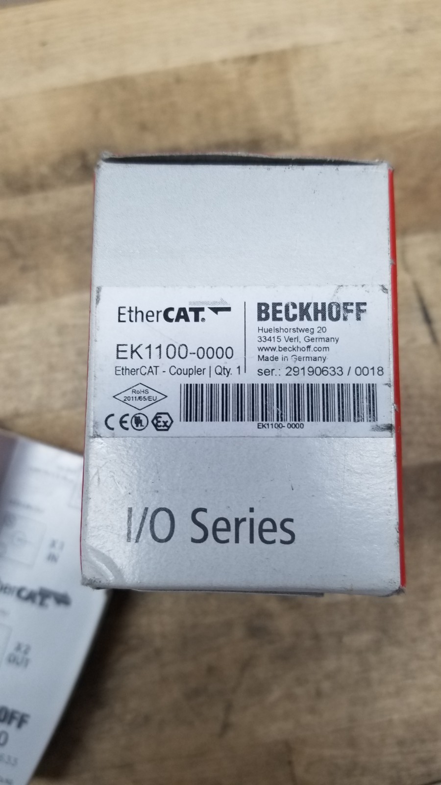 Beckhoff EK1100 EtherCat coupler Protocol terminals Ethernet 100BASE-TX to E-bus