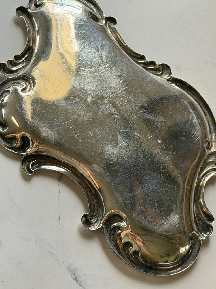 ANTIQUE STERLING SILVER INKSTAND ROCOCO c.1900