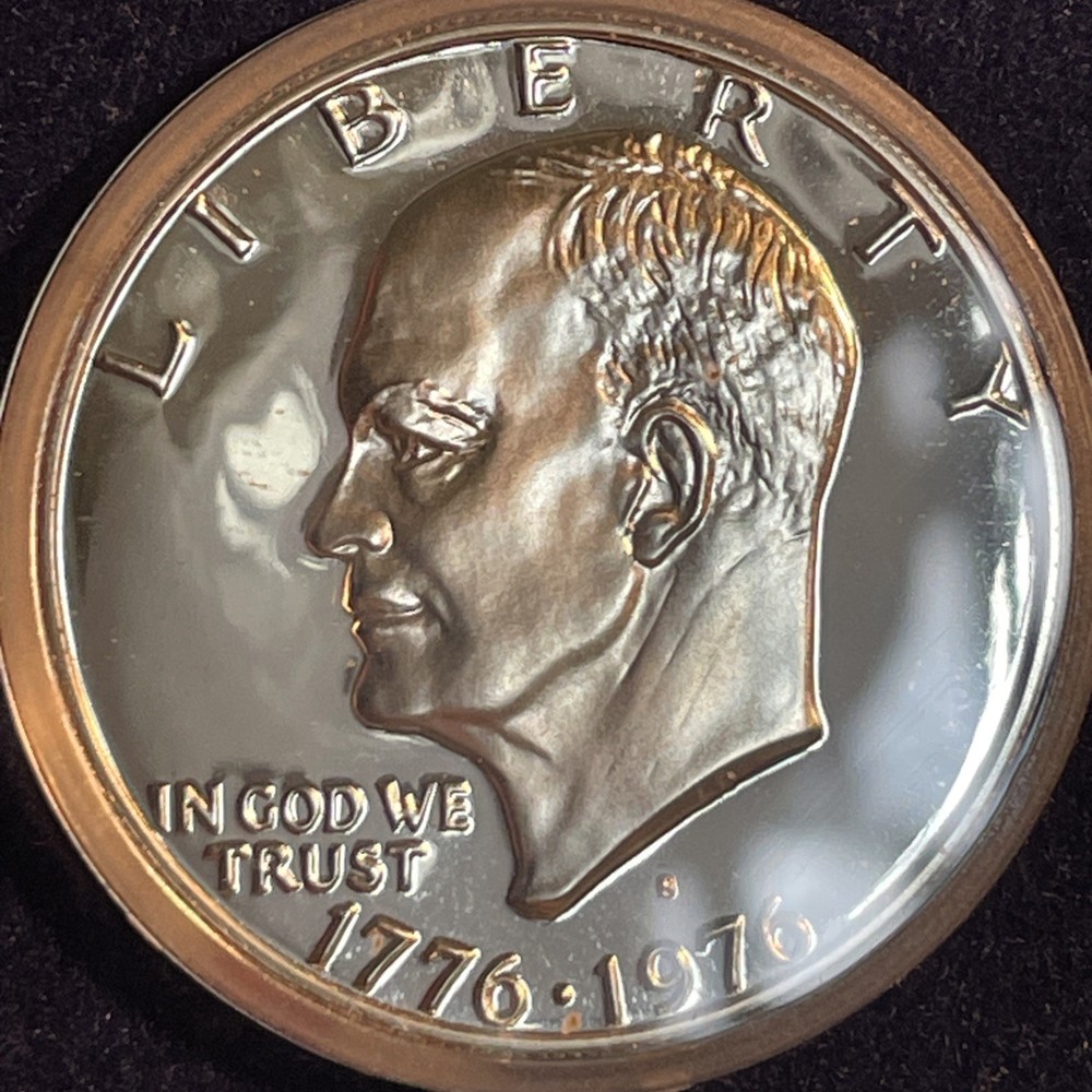 1976-S Eisenhower Dollar (Type-2) Gem Proof-Silver From Sealed Set