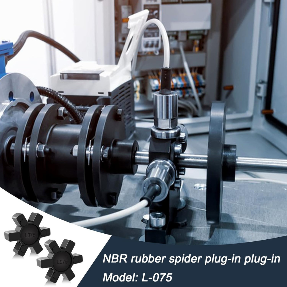 L075 Flexible NBR Rubber Spider Center Insert, 4 Pack Solid Coupling Pad Bumper