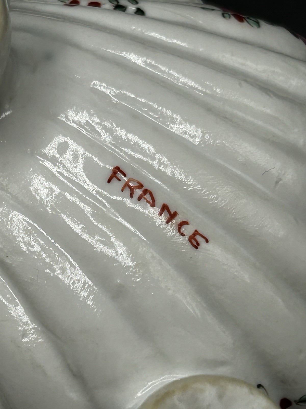 VTG Antique Samson of Paris Fotted Hand Painted Salt Cellar Trinket Dish