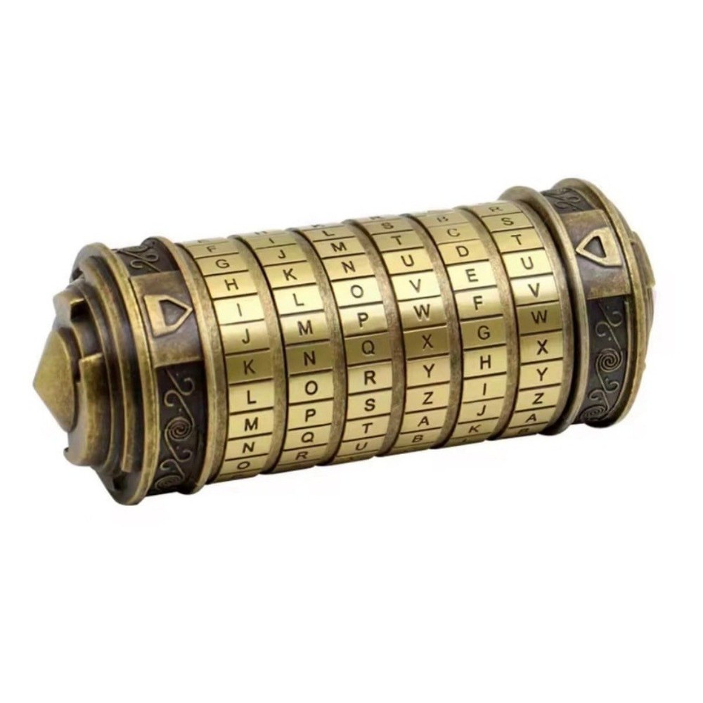 DaVinci Cryptex Puzzle Lock Box with Hidden Compartment NEW