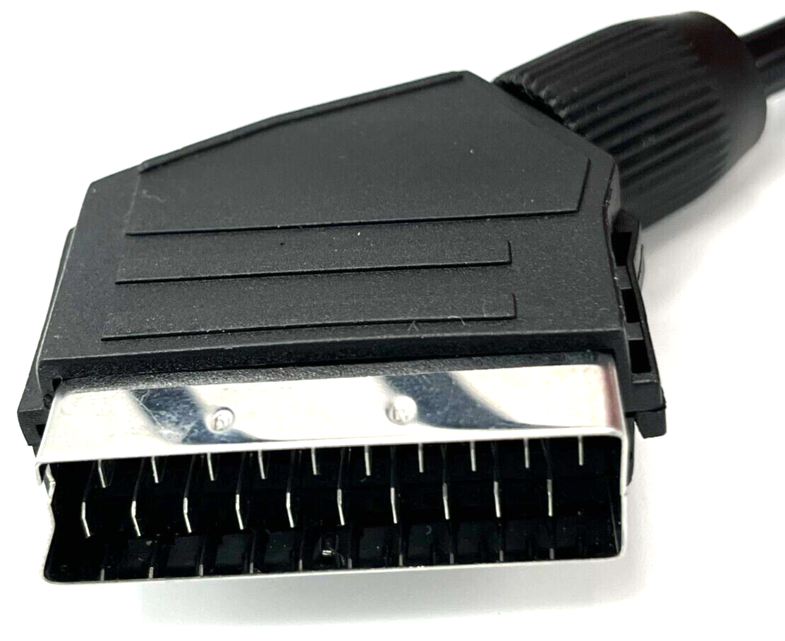 Amiga Video to SCART RGB cable with detachable audio - USA Seller
