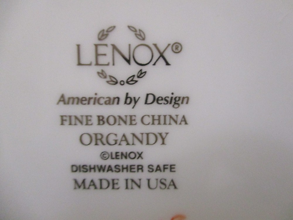 LENOX ORGANDY CUP & SAUCER - 2 3/8" 0703I