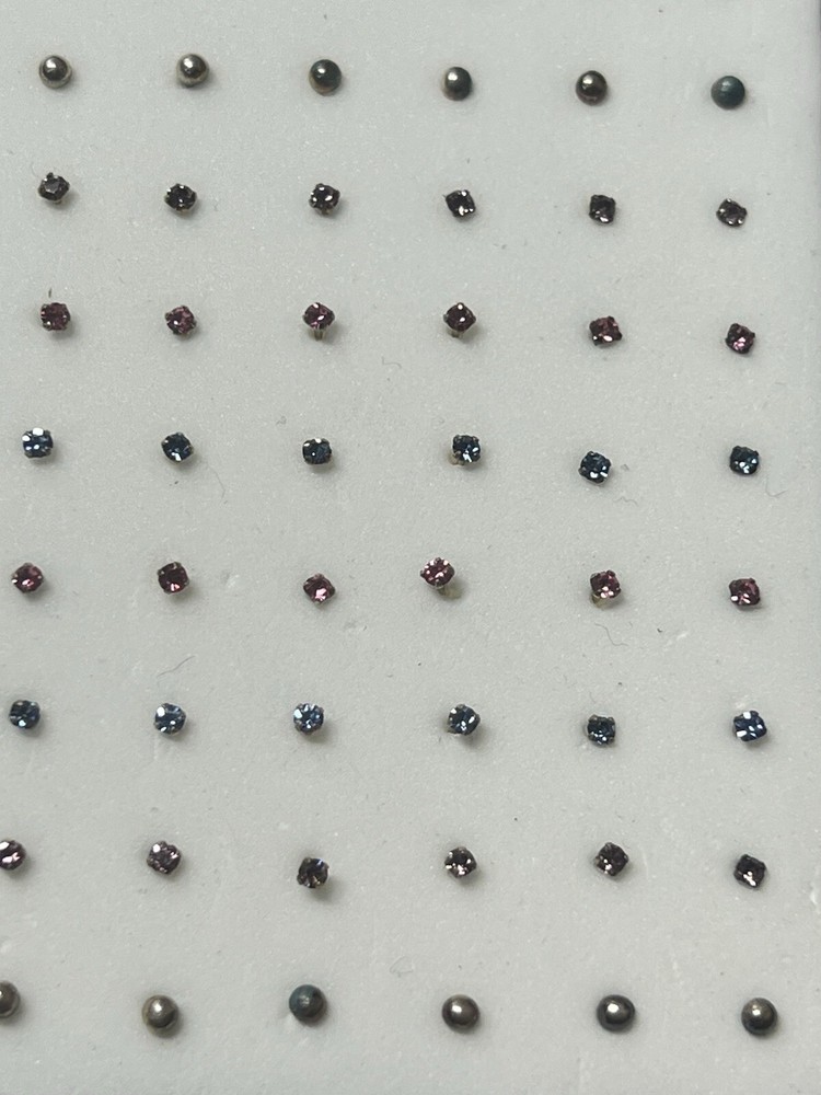 .925 Sterling Silver Nose Studs, (Small Tiny ) ~