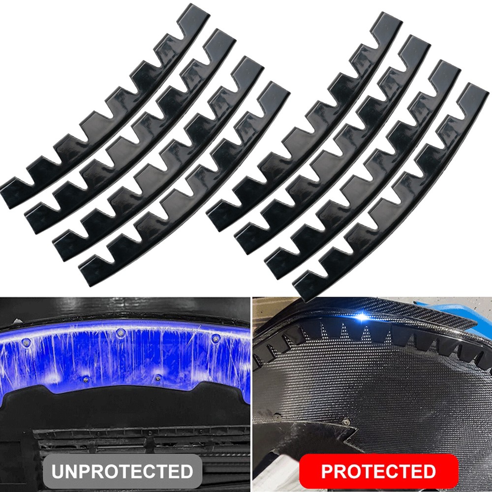 8 Universal Car Bumper Scrape Guard AntiScratch Kit Scrape Protector Skid Plate~