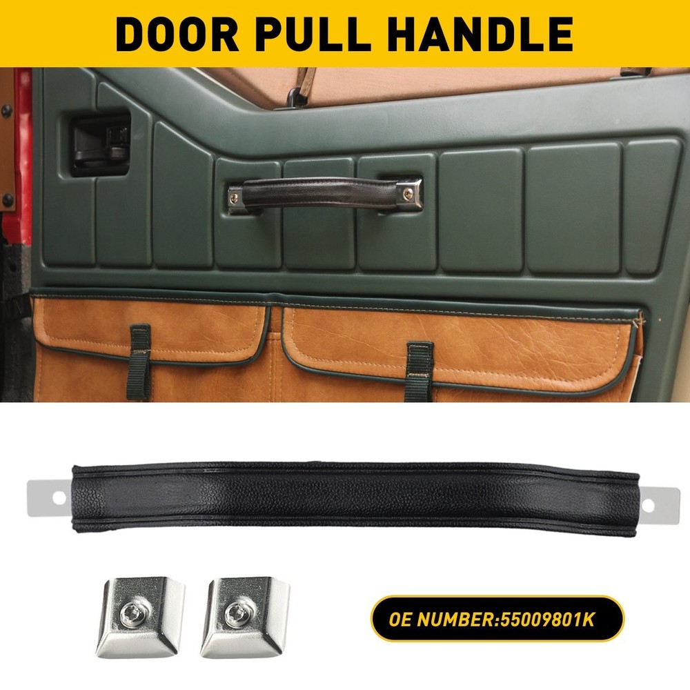 NEW Interior Black Door Pull Strap Inside Handle Set Pair FOR 87-95 YJ WRANGLER