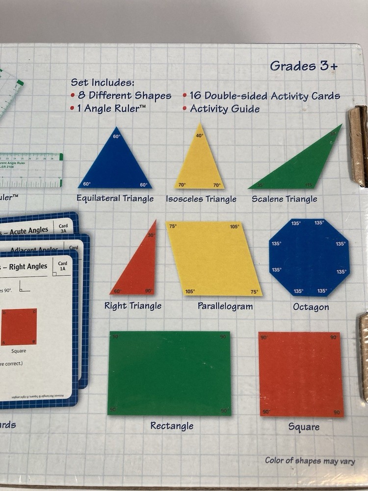 Learning Resources "Angle Shapes Activity Set" Math Geometry Shapes Toy