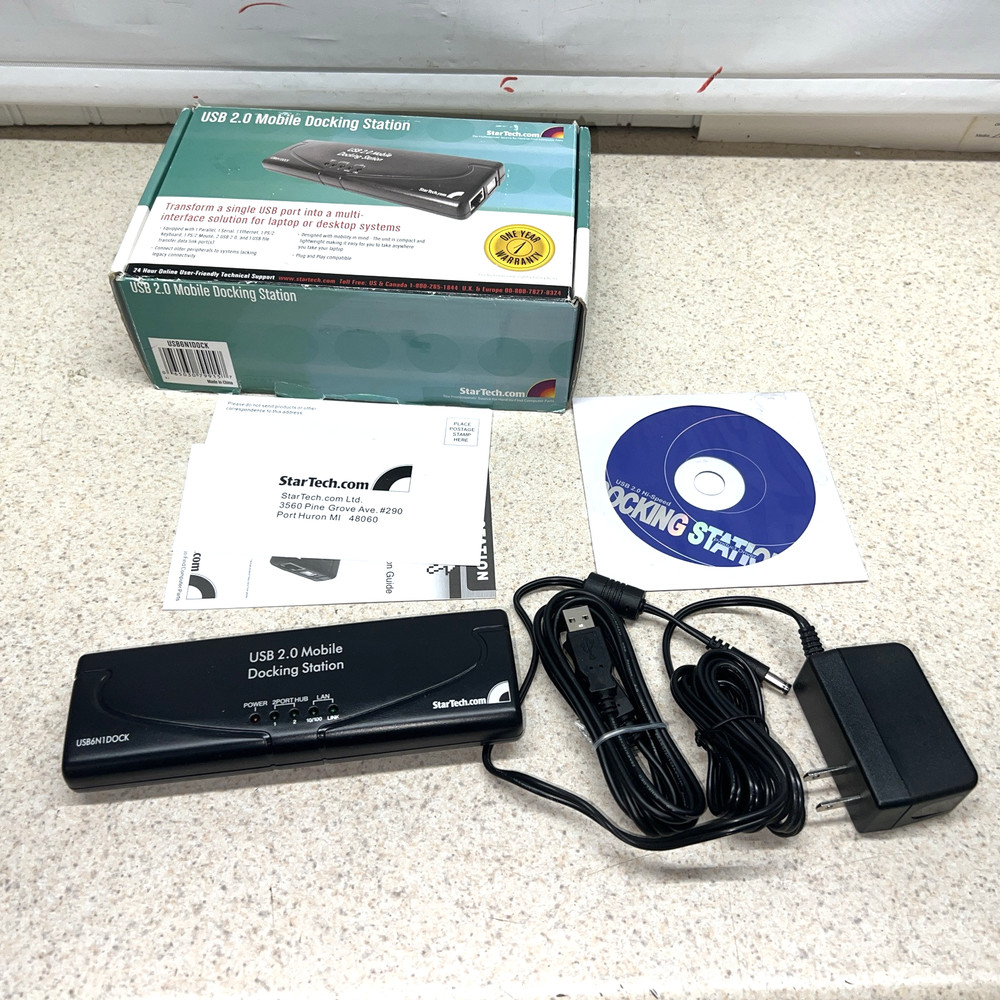 STAR TECHUSB 2.0 MOBILE DOCKING STATION MULTI-iNTERFACE SOLUTION FOR LAPTOP / PC