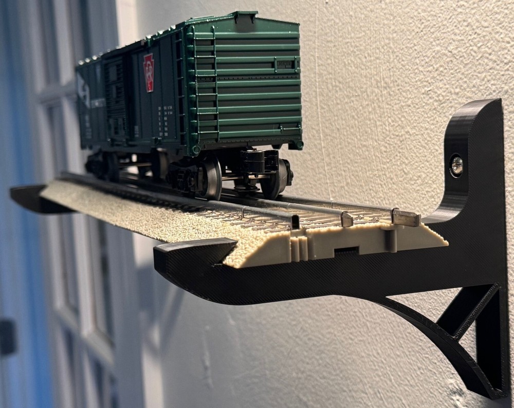 O Scale Wall Mount Bracket - Single Bracket (FasTrack Compatible)