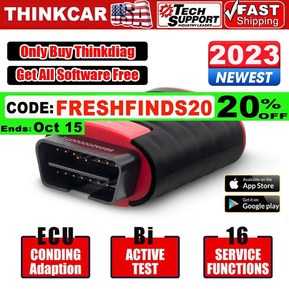 2023 THINKDIAG Bidirectional Car Diagnostic Tool Full Software Free OBD2 Scanner