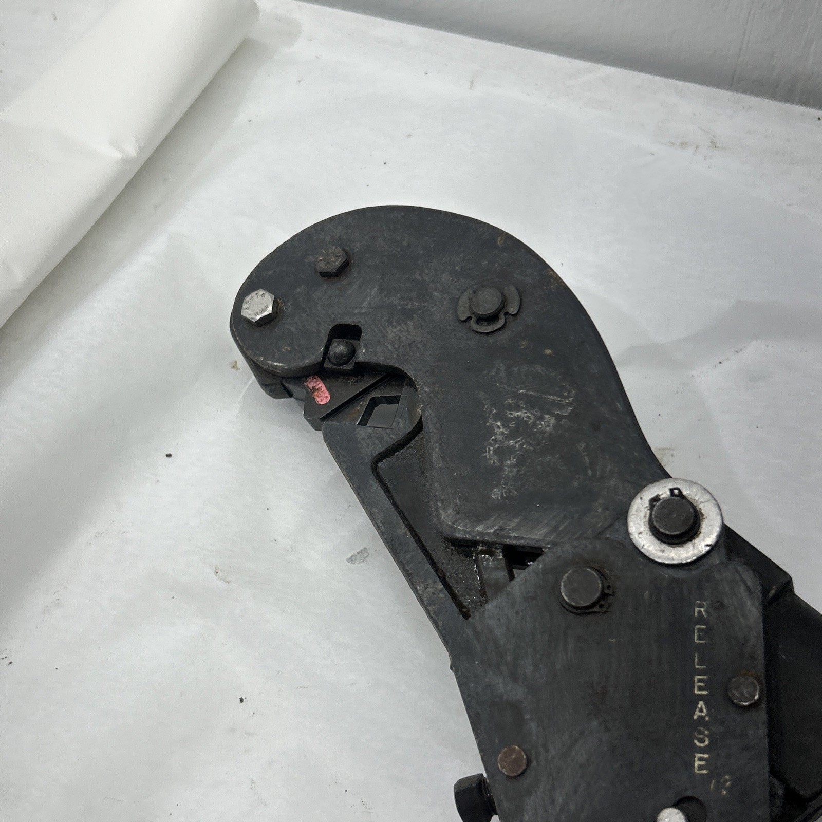 thomas and betts crimper. Ratcheting Crimper Tbm5 W/ Dies. Compression Crimper