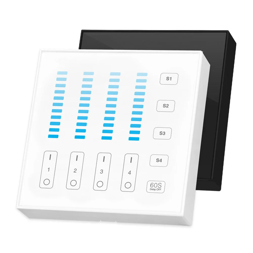 B5-B - 4-Zone Brightness Panel Remote Black