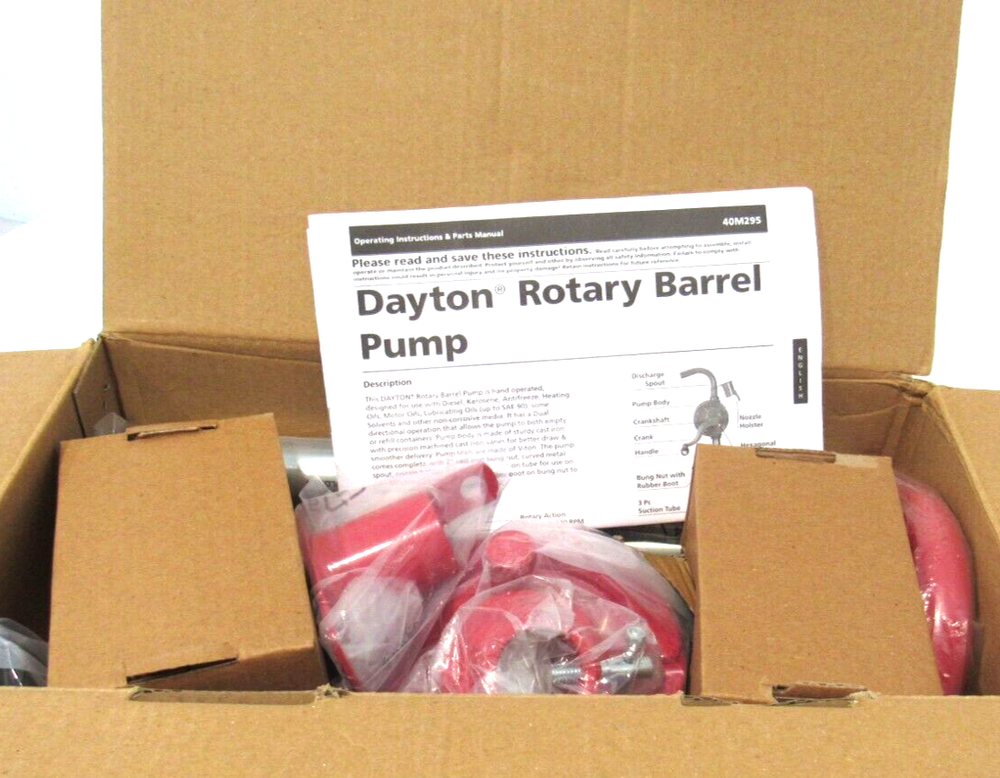 NEW DAYTON 40M295 ROTARY BARREL PUMP