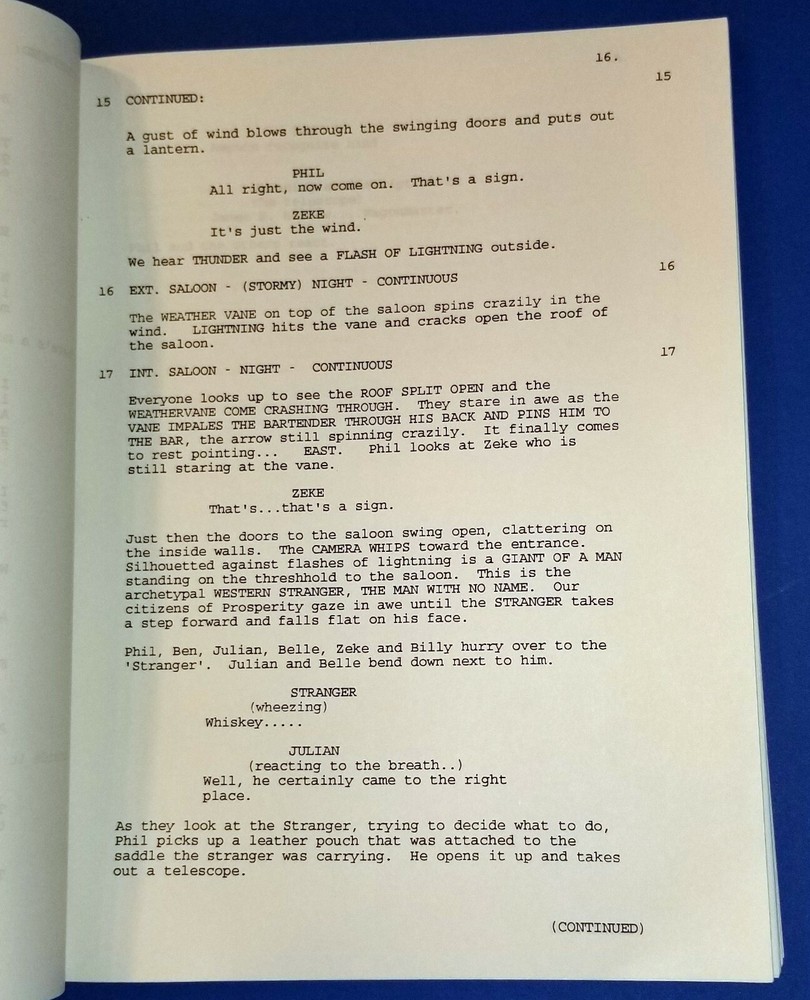 WAGONS EAST original script JOHN CANDY RICHARD LEWIS action comedy 1994