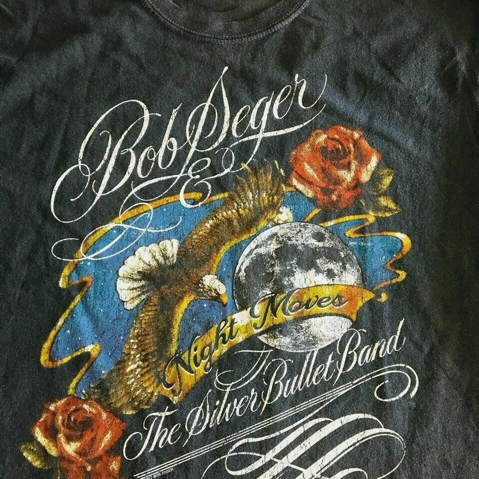 SALE Vintage Bob Seger Shirt Short Sleeve Black All sizes S-3XL Fast shipping