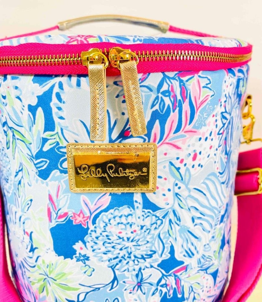 Lilly Pulitzer Insulated Soft Beach Cooler Adjustable Shoulder Strap With Handle