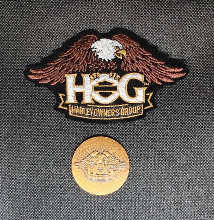 HOG Harley Owners Group Patch & Coin