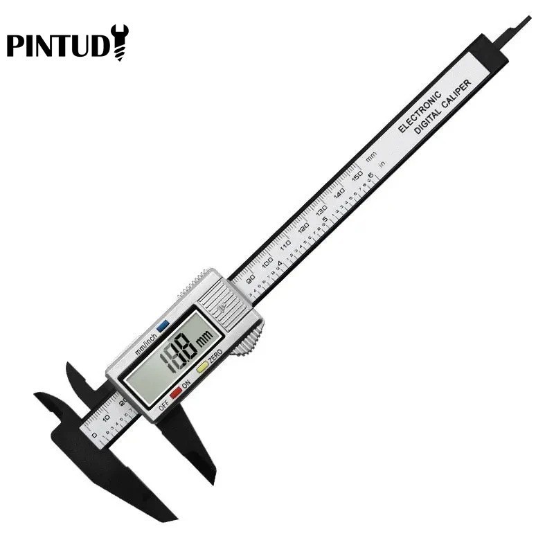 Mini Digital Caliper 150mm – Plastic Vernier Measuring Tool with LCD Display