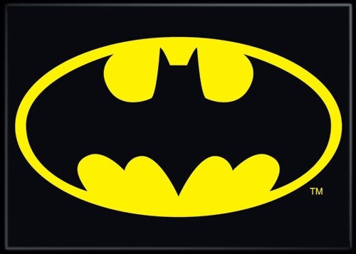 D.C BATMAN BAT LOGO MAGNET 2.5” X 3.5” NEW