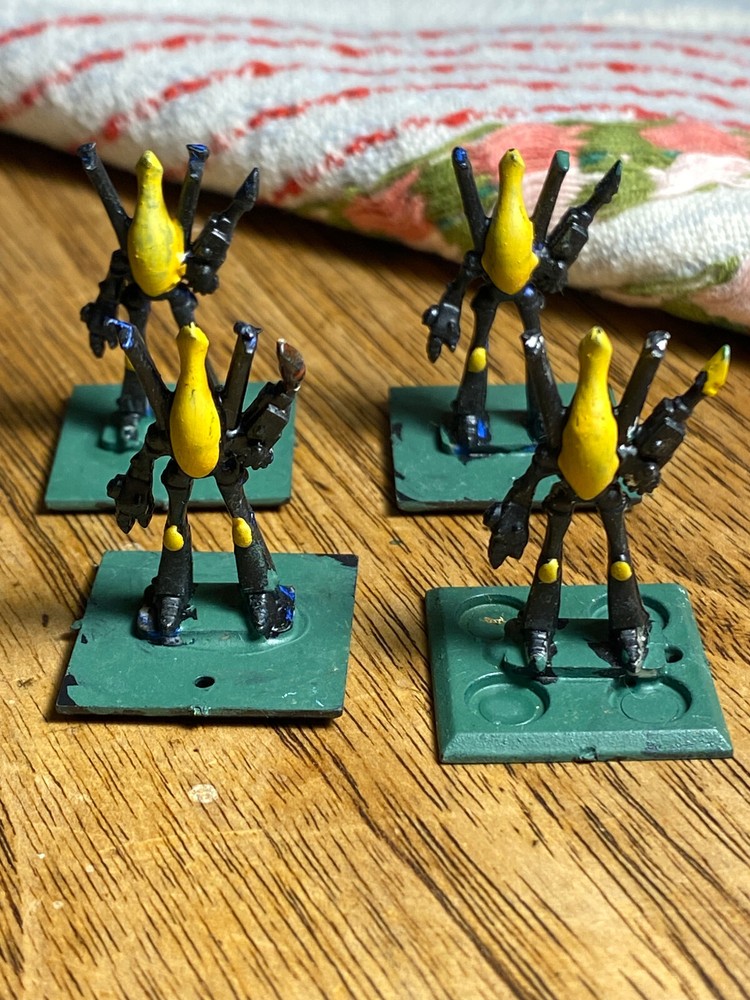 Epic 40k Eldar Dreadnoughts (painted) x8 (6mm) OOP