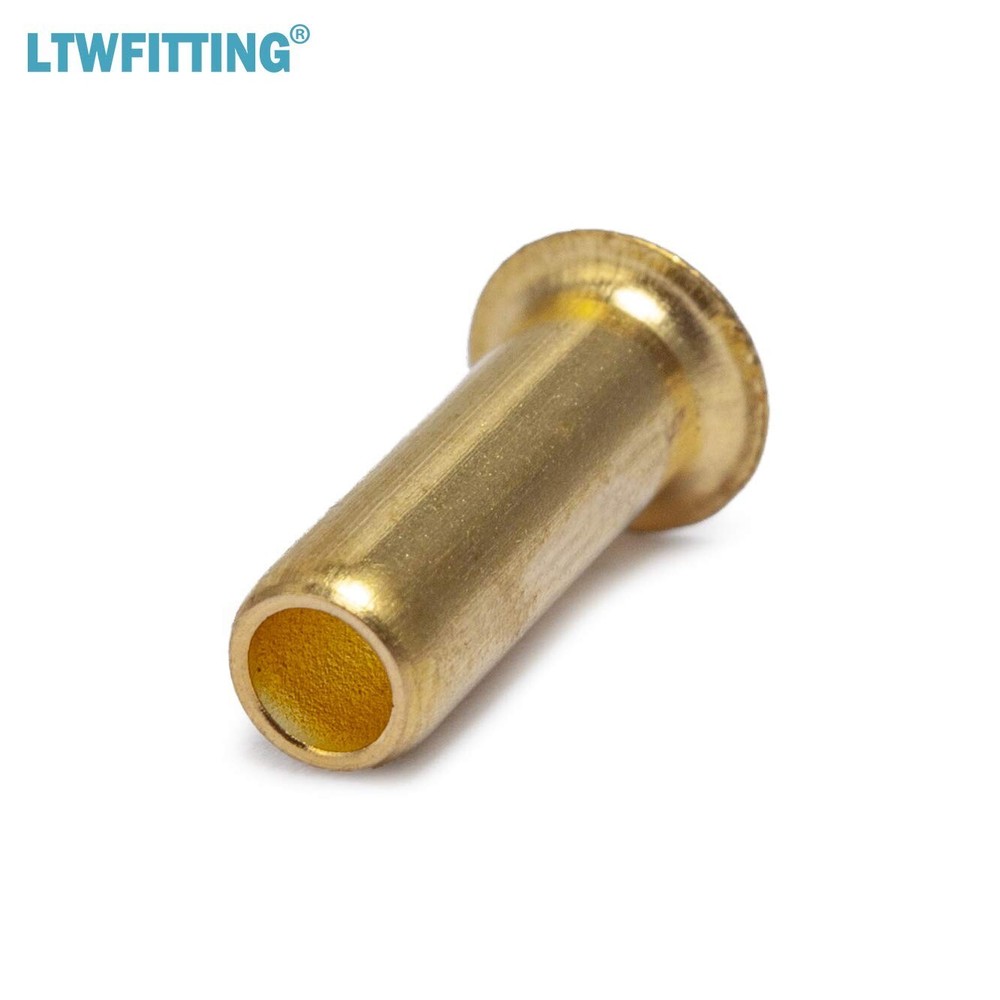 Versatile Brass Compression Insert Kit - 125-Piece Sleeve Ferrule Nut Pack