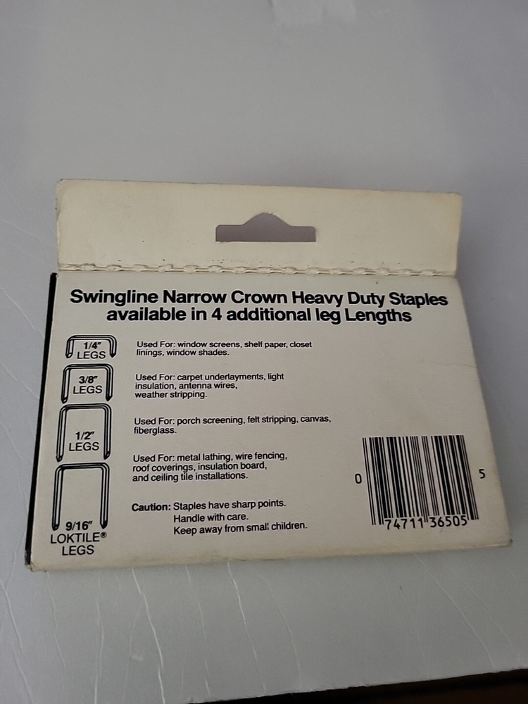 Swingline Staples 5/16" Heavy Duty Partial Box