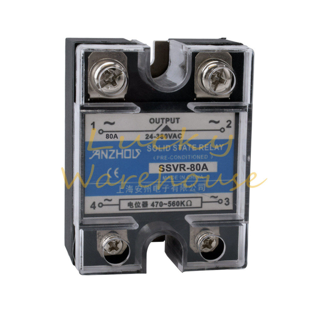1PC SSVR-80A SSR-80VA Solid State Relay R80A Solid State Voltage Regulator ~
