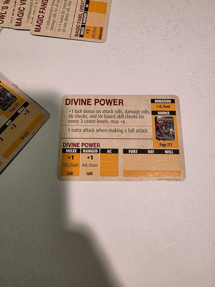 Pathfinder Buff Deck Paizo ☆ Authentic ☆