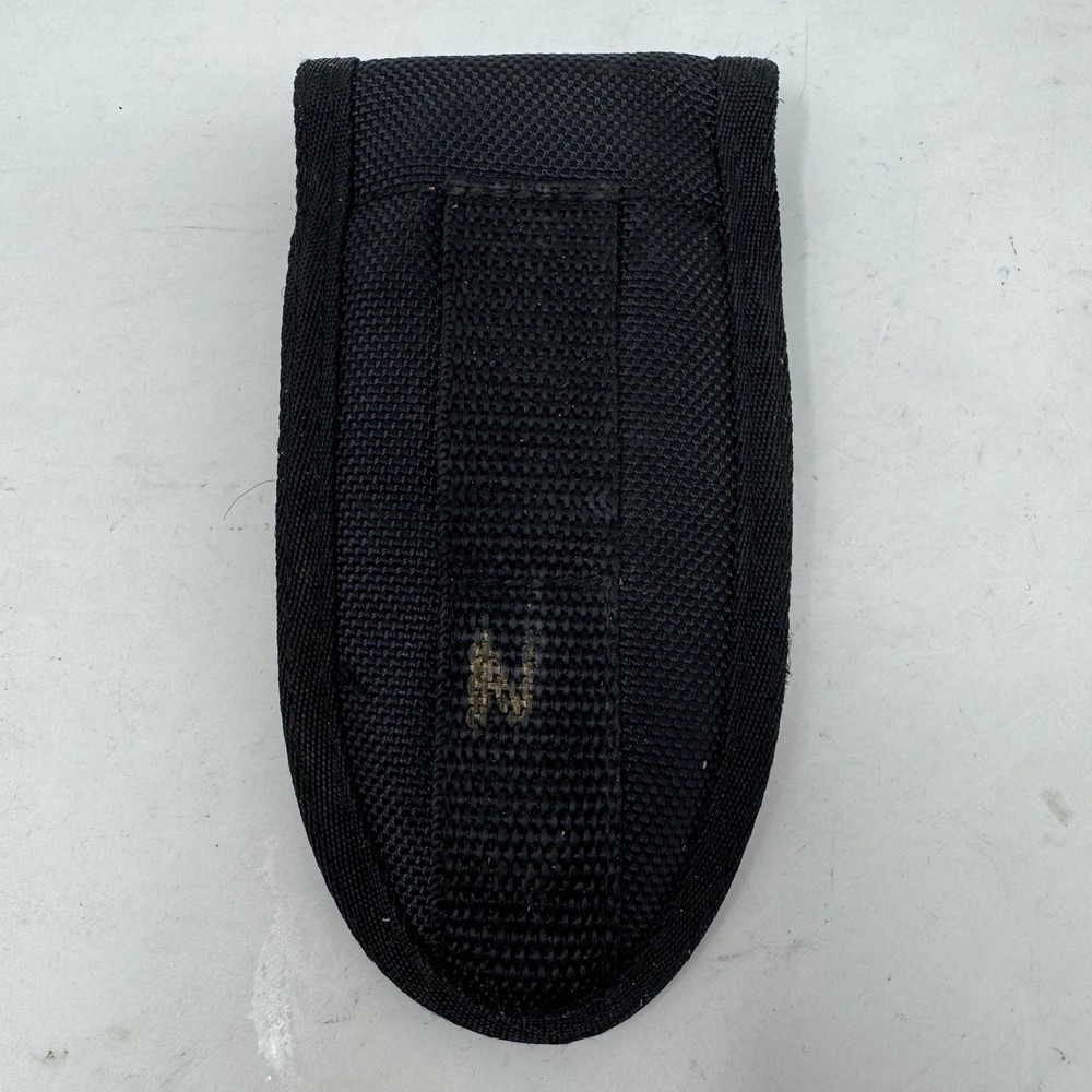 Gerber Black Nylon Folding Knife Multitool Sheath Belt Pouch Case Hook Loop