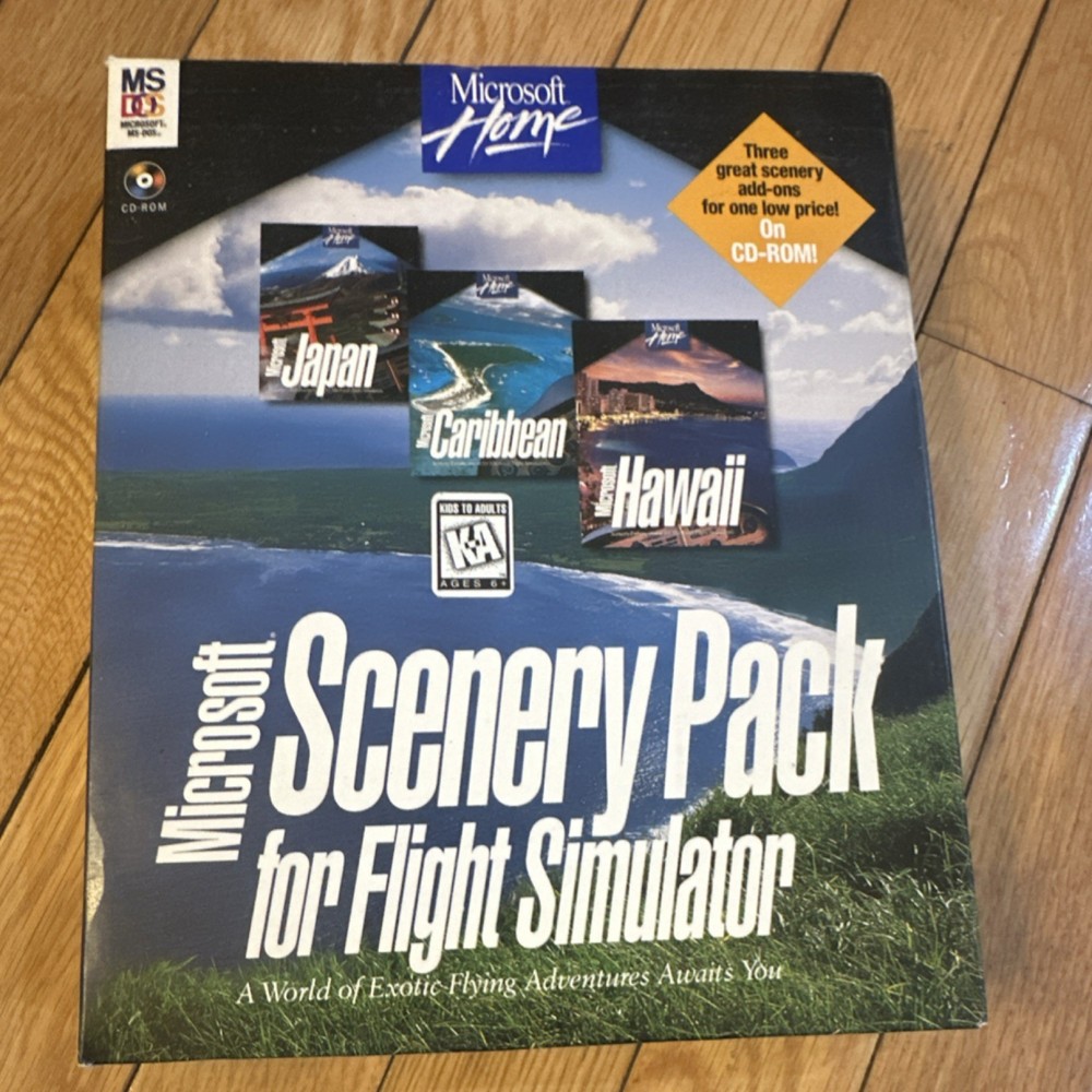 Microsoft Scenery Pack for Flight Simulator CD-ROM MS-DOS 69617 Simulation