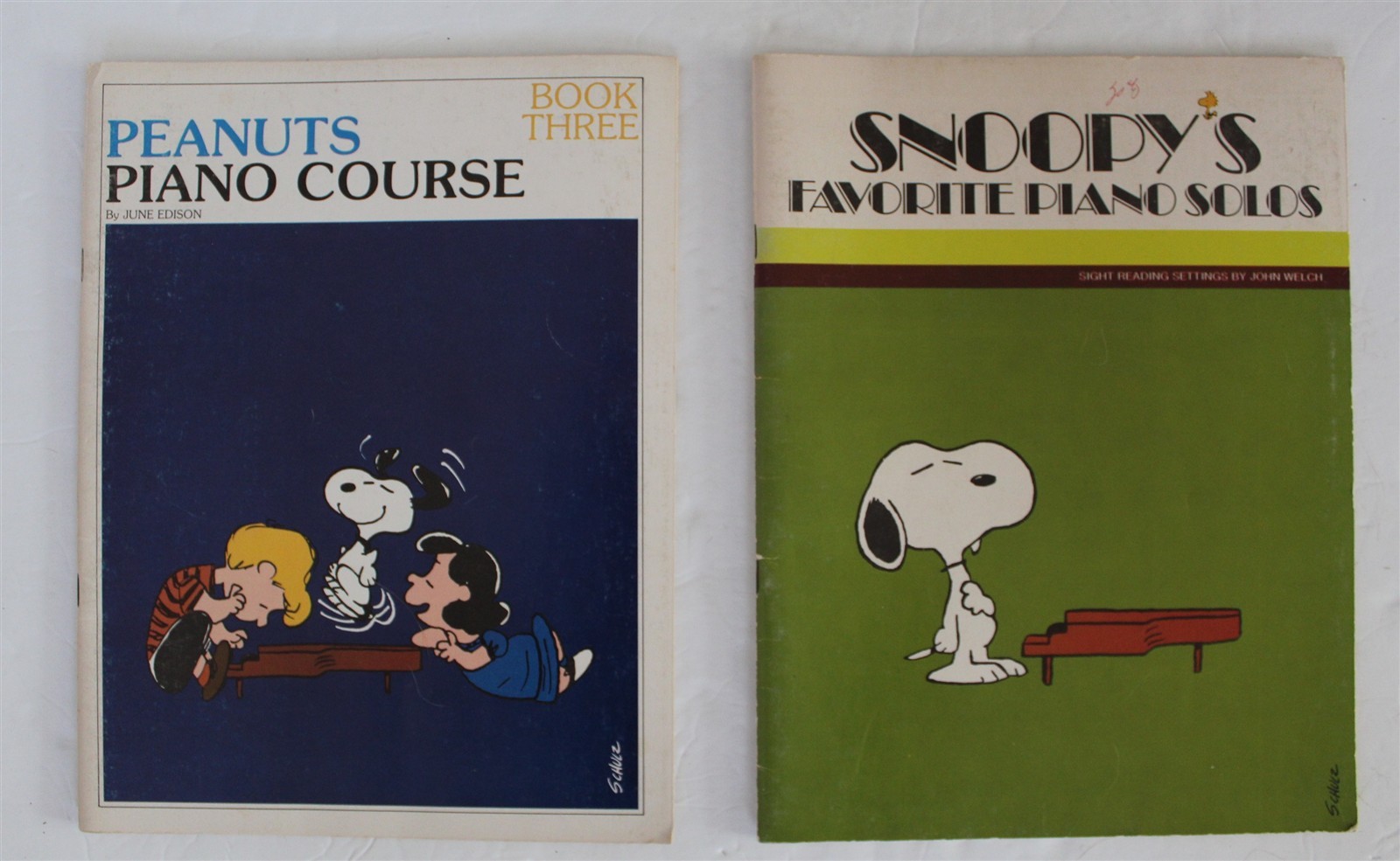 Peanuts Piano Course & Snoopy's Favorite Piano Solos Sheet Music Books