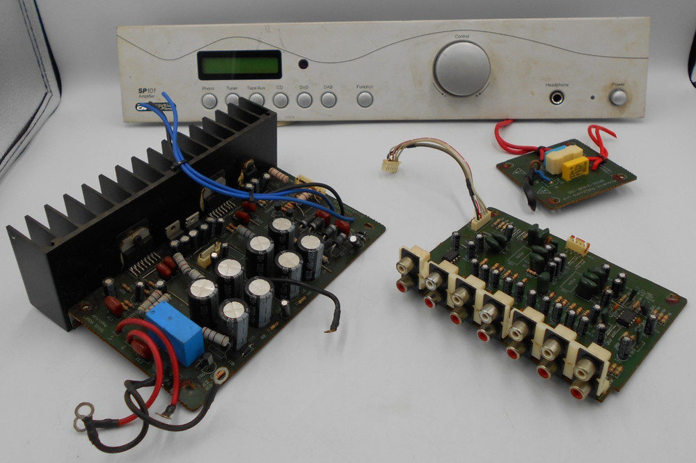 ACOUSTIC SOLUTIONS SP101 SPARES FRONT PANEL & INTERNAL BOARDS UNTESTED *READ*