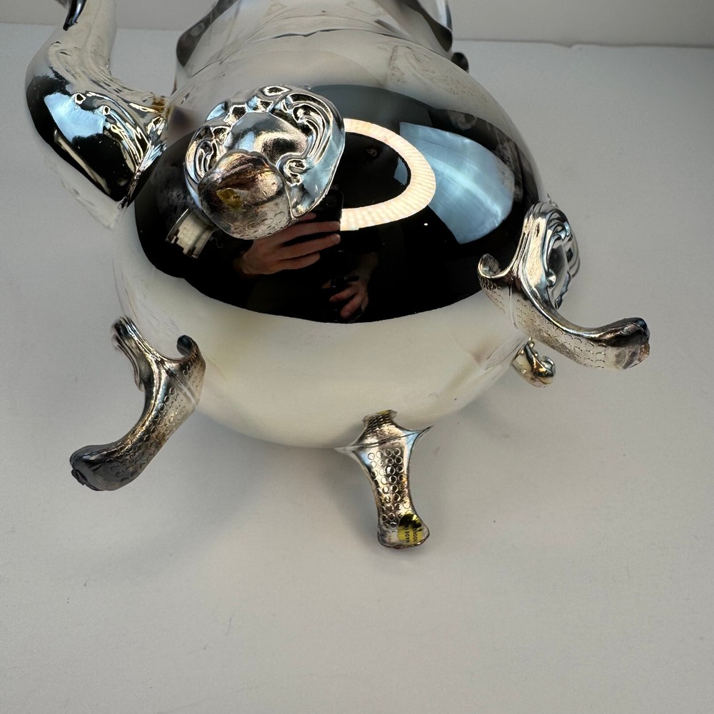 New Elegance in Silver Silver-Plated Princess 4 Pcs Tea & Coffee Set w/ Tray