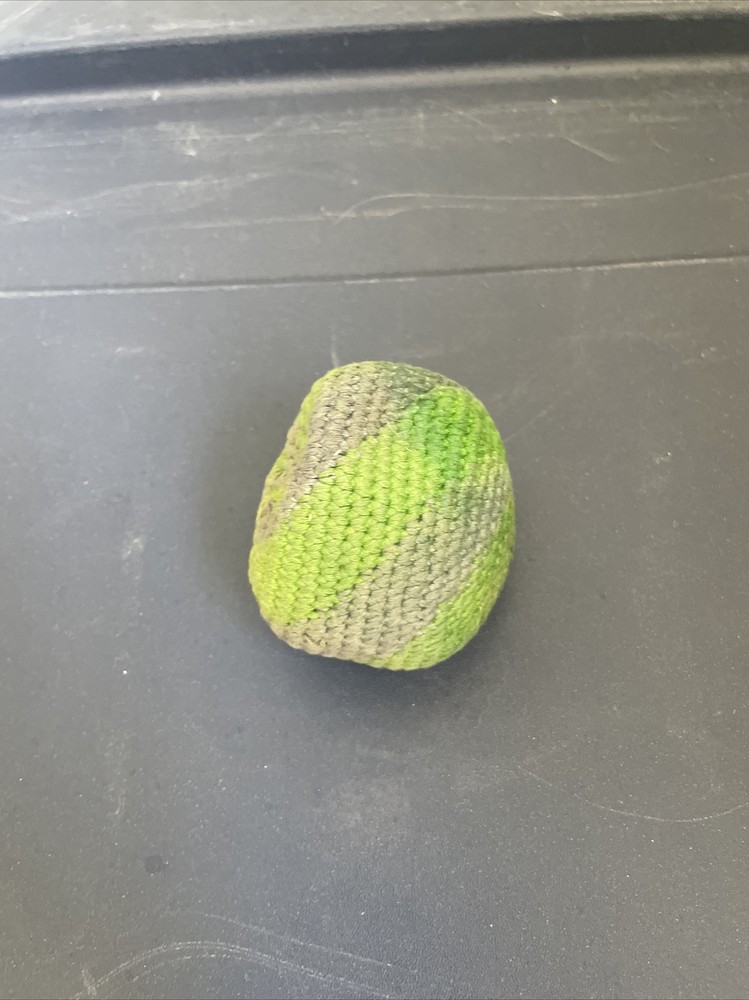 Woven Hackysack Footbag Bean Filled Green