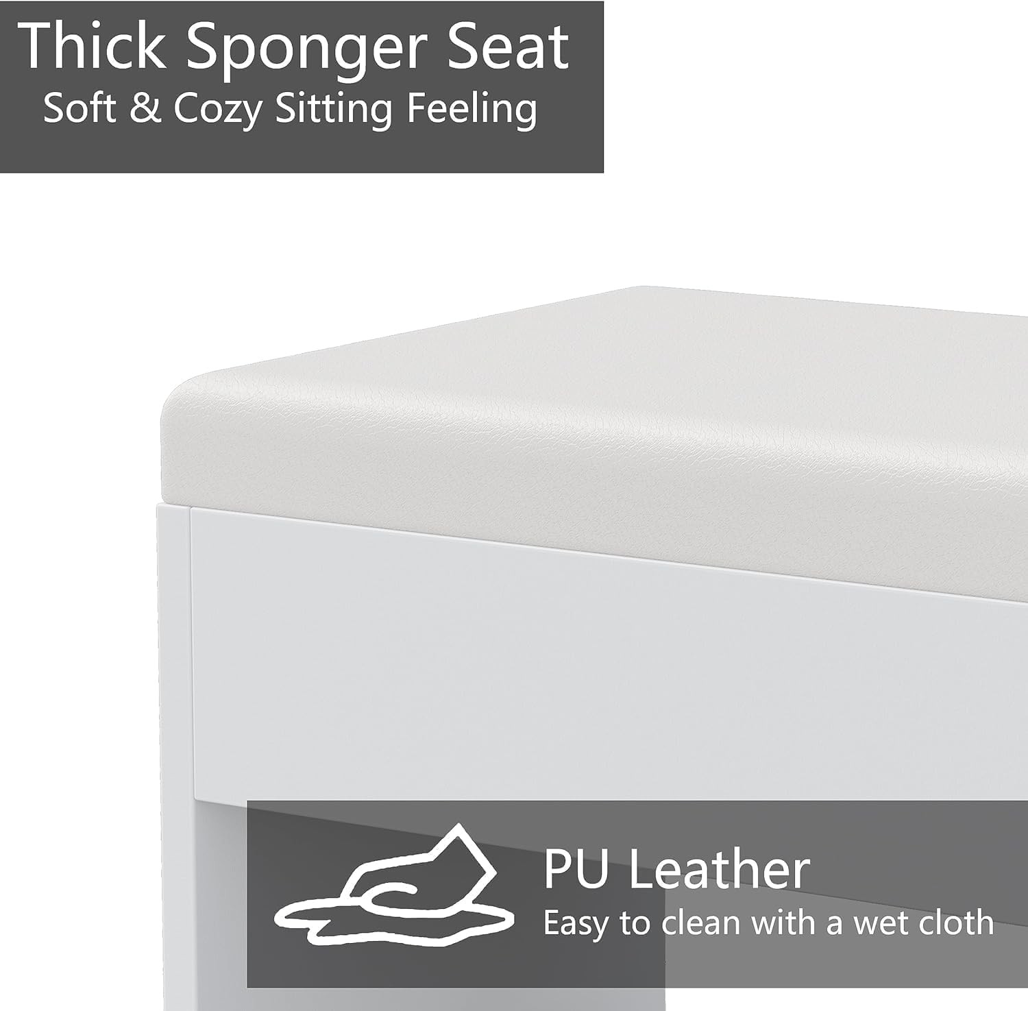 Vanity Desk with Mirror, Makeup Vanity 11 Drawers & Chair, White, Christmas Gift