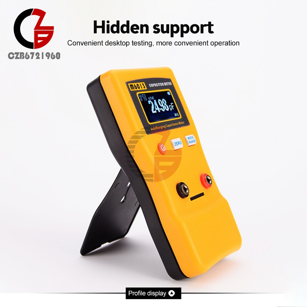 LCD High-precision Capacitor Meter Auto Range Handheld Capacitor Circuit Tester