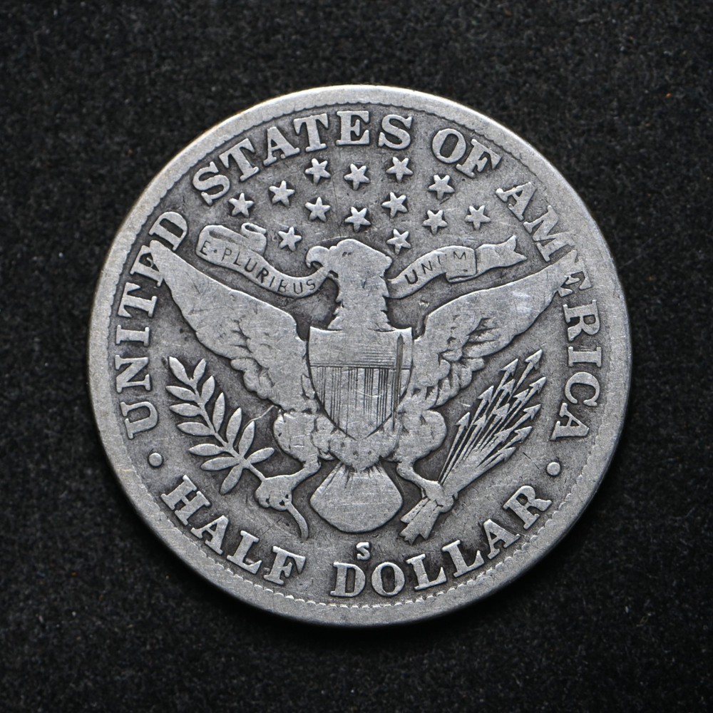 1915-S Barber Silver Half Dollar (cn16497)