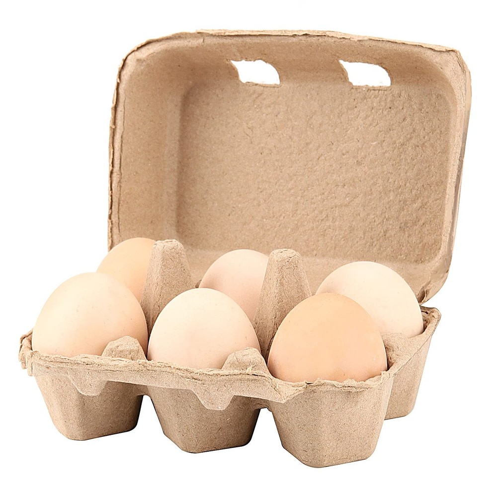 40 Pack 6 Count Egg Cartons, 6 Cell Chicken Egg Holders