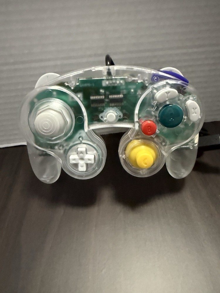 Clear Wired NGC Controller Gamepad For Nintendo GameCube GC & Wii U Console