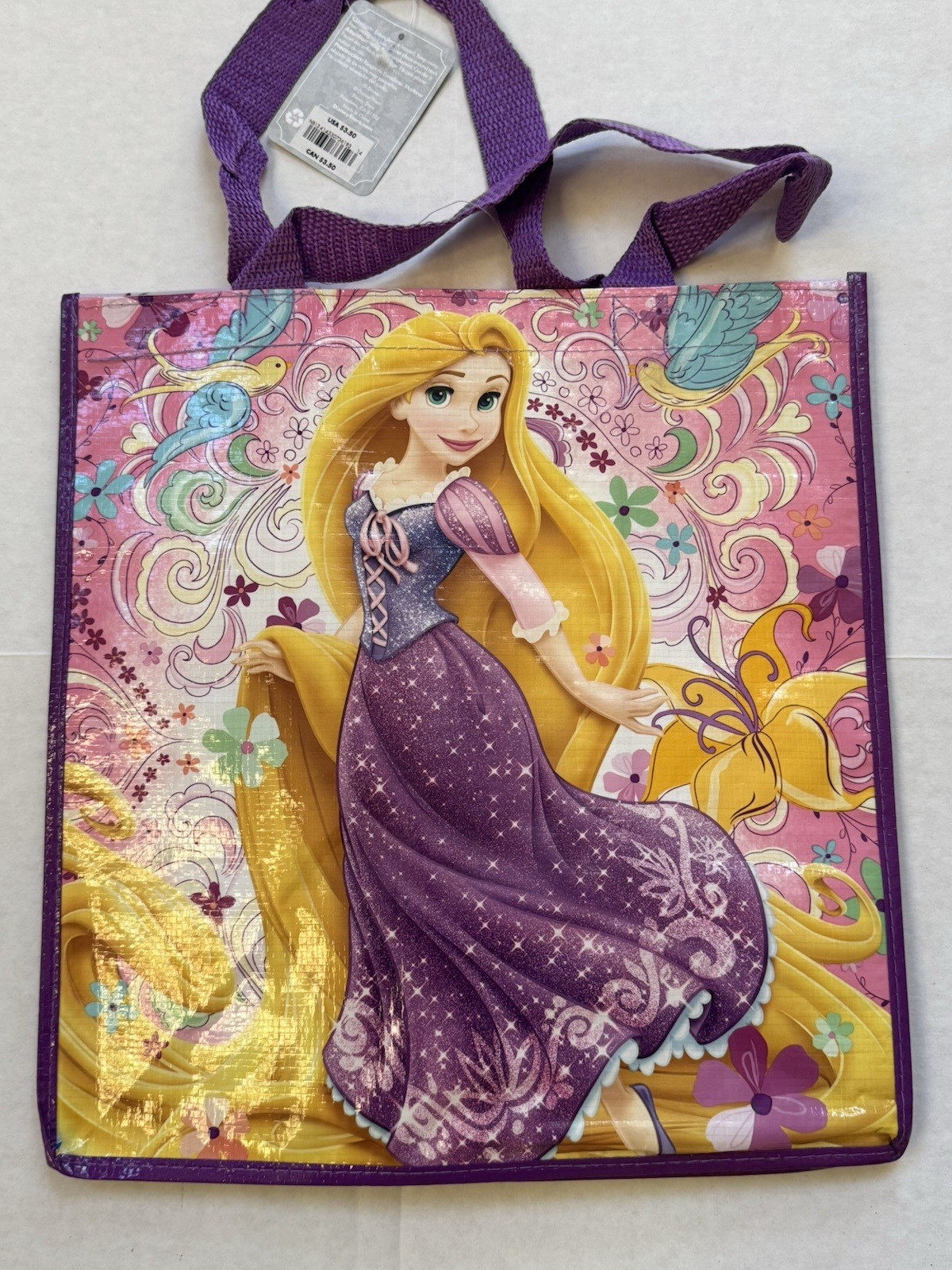 Disney Store Princess Rapunzel From Tangled Reusable Tote Bag NWT