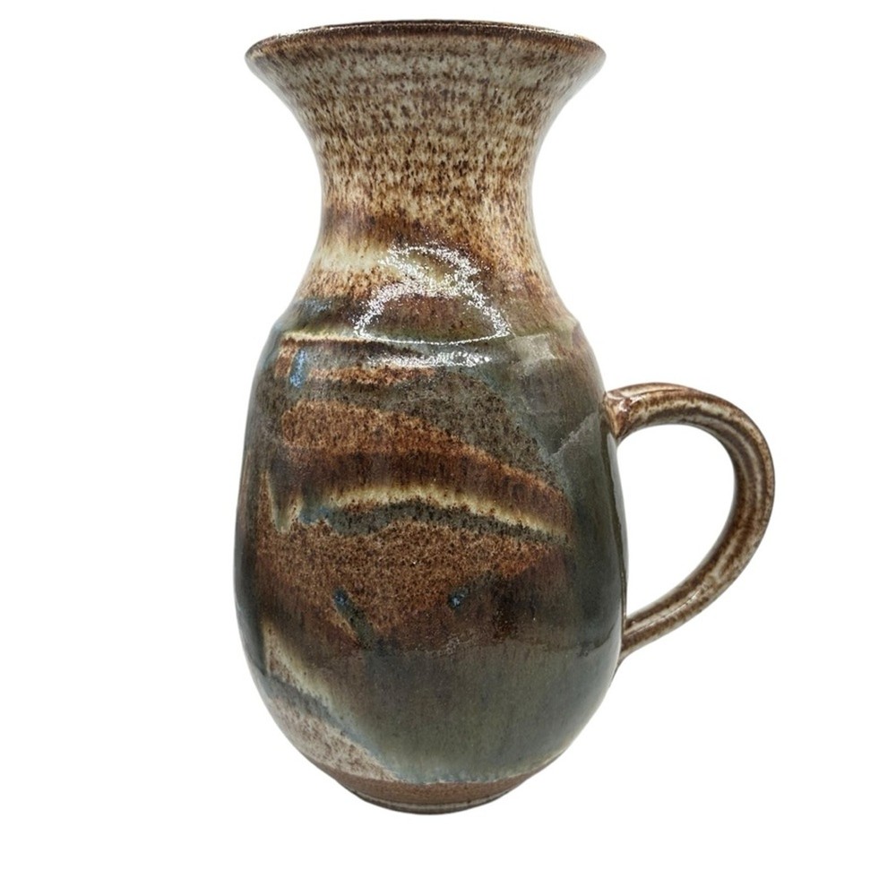 Lunt Signed Stoneware Pottery Pitcher