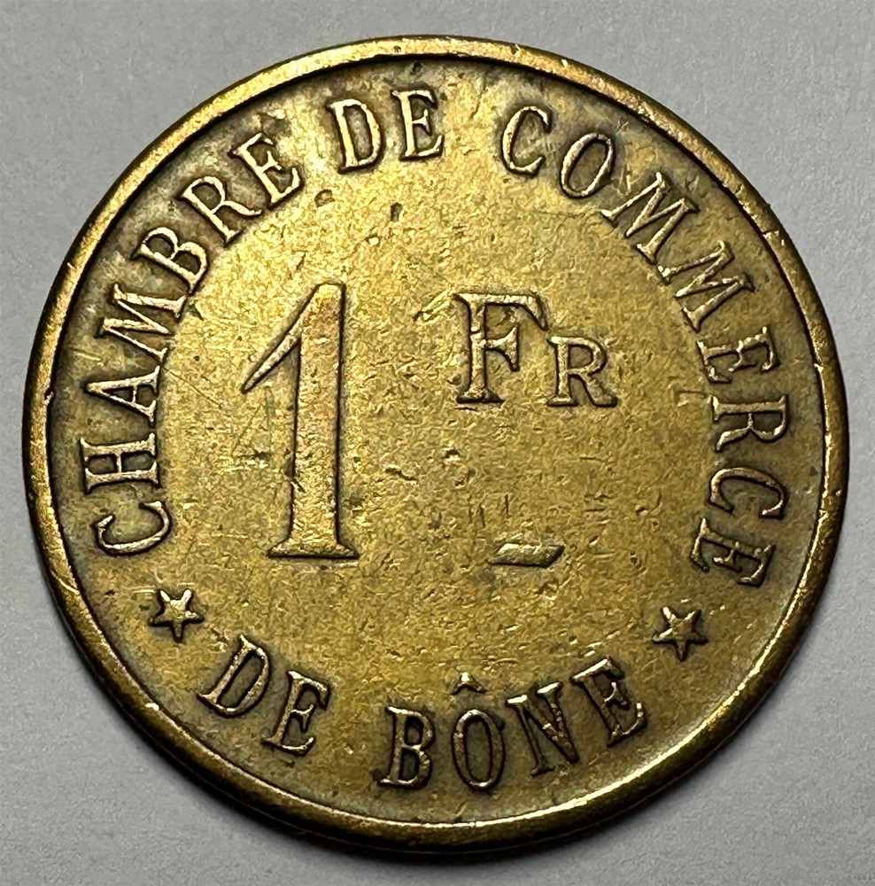 Algeria, Bone - (1915) Chambre de Commerce 1 Franc Token